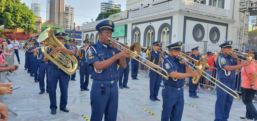 Guarda Municipal de Belém homenageia a padroeira dos paraenses com música