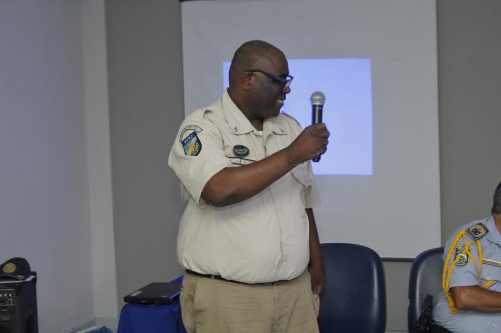 O regente da banda sinfônica da Guarda Municipal do Rio de Janeiro, Ricardo Jarrão, esteve presente na solenidade de abertura agradeceu o convite para participar do encontro e parabenizou seus colegas de profissão.